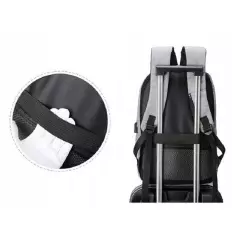 Rucsac cu cifru si port USB, impermeabil, Gonga®