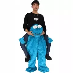 Costum amuzant model pe umerii monstrului Cookie, marime universala, Gonga® - Albastru