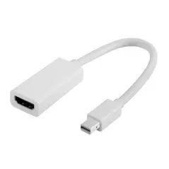 Adaptor Mini DisplayPort / Thunderbolt la HDMI pentru laptop, compatibil Apple, full HD, Gonga® - Alb
