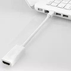 Adaptor Mini DisplayPort / Thunderbolt la HDMI pentru laptop, compatibil Apple, full HD, Gonga®