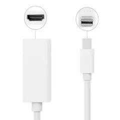 Adaptor Mini DisplayPort / Thunderbolt la HDMI pentru laptop, compatibil Apple, full HD, Gonga®