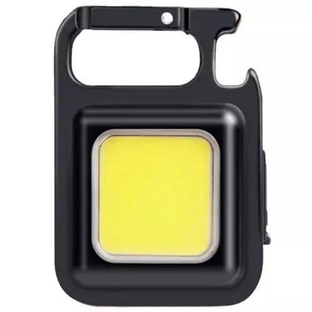 Lanterna LED tip breloc, cu carabina si desfacator sticle, lumina COB x36, putere de 6 W, Gonga®