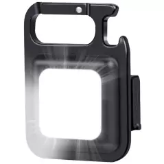 Lanterna LED tip breloc, cu carabina si desfacator sticle, lumina COB x36, putere de 6 W, Gonga®