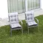 Perna confortabila pentru scaun de gradina 48x48 cm, Gonga®