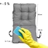 Perna confortabila pentru scaun de gradina 48x48 cm, Gonga®