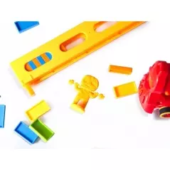 Joc domino cu locomotiva, joc de sunete si lumini, 80 de piese, Gonga®