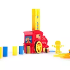 Joc domino cu locomotiva, joc de sunete si lumini, 80 de piese, Gonga®