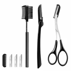 Set de 11 instrumente profesionale pentru stilizarea sprancenelor si a genelor, Gonga®