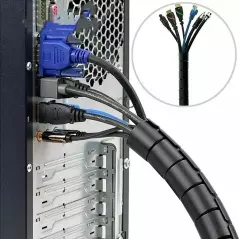 Organizator flexibil pentru cabluri, 2 m lungime, Gonga®