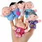 Set 6 marionete din plus pentru degete, membrii familiei, Gonga®