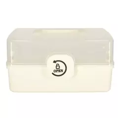 Cutie organizator pentru medicamente, trei niveluri si maner de transport, 29x16x15 cm, Gonga®