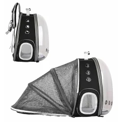 Rucsac transport animale de companie, tip panoramic, spate extensibil, Gonga®