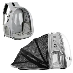 Rucsac transport animale de companie, tip panoramic, spate extensibil, Gonga®