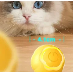 Minge de jucărie interactivă electronică pentru pisici cu încărcare USB, Gonga®