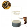 Lampa de veghe, 3 moduri de iluminare, cu panou transparent pentru tabla de scris si pix, Gonga®