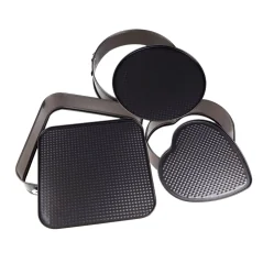 Set de 3 forme pentru copt, baza detasabila, inima, forma rotunda si patrata, Gonga®