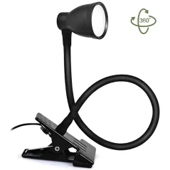 Lampă de birou LED echipată cu o clemă convenabilă pentru montarea pe masă, 3 nivele de intensitate, alimentare USB, Gonga®