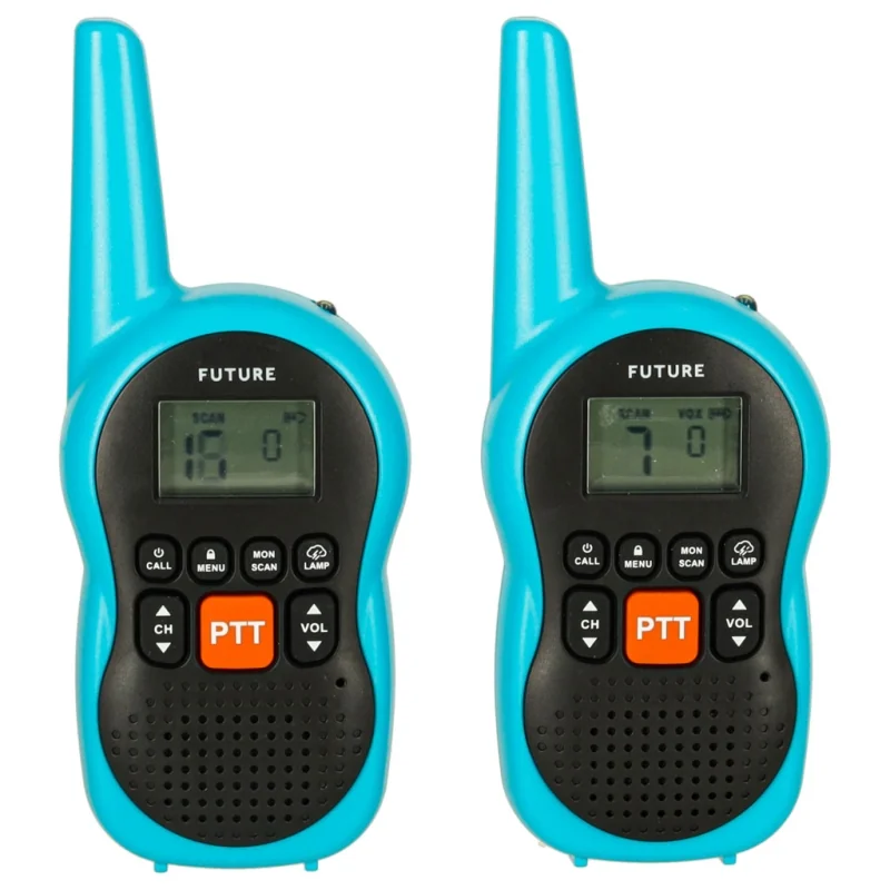Set 2 Walkie-Talkie pentru copii, raza de actiune 2 km, Gonga®