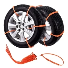 Benzi antiderapante pentru anvelope auto, set de 10 bacati, Gonga®