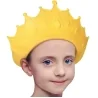 Palarie de protectie pentru baie, reglabila, protejeaza ochii copiilor de sampon, model coroana, Gonga®