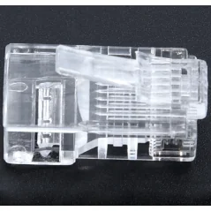 Set 100 de conectori RJ-45 8P8C 8 pini compatibilitate cabluri UTP FTP STP, Gonga®