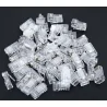 Set 100 de conectori RJ-45 8P8C 8 pini compatibilitate cabluri UTP FTP STP, Gonga®