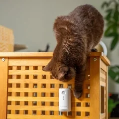 Purificator de aer smart PETONEER Odor Eliminator pentru animale, Detectare IR, Baterie 2200 mAh, Micro USB,Gonga®