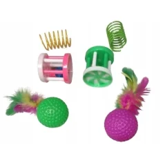 Set 21 Jucarii pentru Pisici, Tunel, mingii, soareci, undita, Gonga®