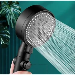Set 3 elemente pentru dus, para de dus moderna + furtun flexibil + suport pentru perete, Gonga®