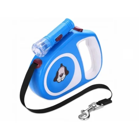 Lesa automata cu functie de blocare, lanterna led, lungime 5m, maxim 15kg, Gonga®