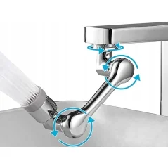 Extensie robinet rotativa, adaptor baterie, universal, rotatie de 1080 °, functie de economisire a apei, Gonga®