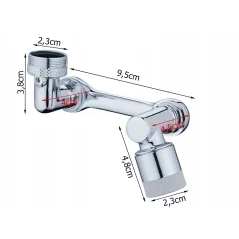 Extensie robinet rotativa, adaptor baterie, universal, rotatie de 1080 °, functie de economisire a apei, Gonga®