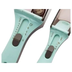 Set 2 linguri de masurare pentru bucatarie, reglabile, cu gradatie, plastic, Gonga®