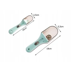 Set 2 linguri de masurare pentru bucatarie, reglabile, cu gradatie, plastic, Gonga®