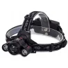 Lanterna pentru cap, 3 leduri, 3800 lumeni, acumulatori, Gonga®