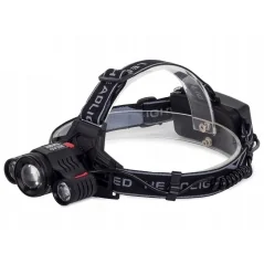 Lanterna pentru cap, 3 leduri, 3800 lumeni, acumulatori, Gonga®