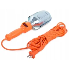 Lampa portabila, E27, 60W, lungime cablu 8 m, IP20, carcasa ABS si aluminiu, Gonga®