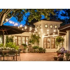 Ghirlanda luminoasa, 15 becuri, lungime totala 15 m, clasa impermeabilitate IP44, lungime intre becuri 1m, Gonga®