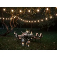 Ghirlanda luminoasa, 15 becuri, lungime totala 15 m, clasa impermeabilitate IP44, lungime intre becuri 1m, Gonga®