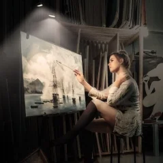 Lampa dubla led cu baterii pentru birou sau citit, clema prindere, Gonga®