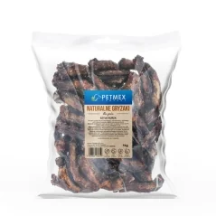 Recompense pentru caini gaturi de pui uscat natural, 1 kg, Petmex