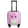 Troler cu design pisicuță, pentru copii, mâner telescopic, 35x25x45 cm, Gonga®
