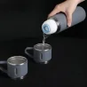 Set termos cu 3 căni din oțel inoxidabil, 0.5L, menținere a băuturilor calde 6 ore și reci 12 ore, Gonga®