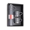 Set termos cu 3 căni din oțel inoxidabil, 0.5L, menținere a băuturilor calde 6 ore și reci 12 ore, Gonga®