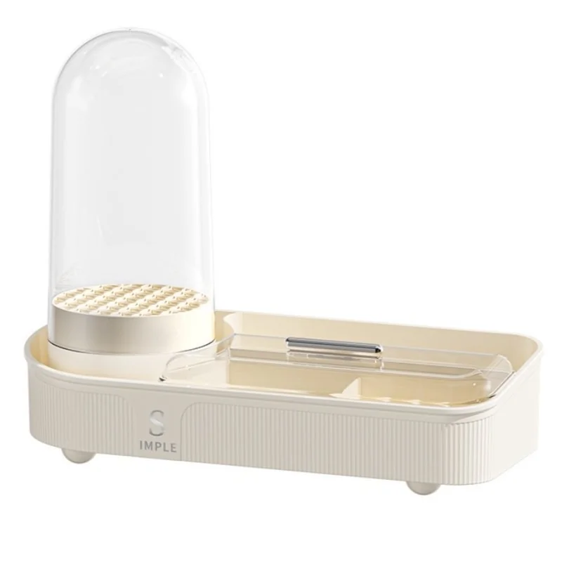 Organizator elegant pentru pensule și produse cosmetice cu suport rotativ, 33,5 x 28 x 14 cm, Gonga®