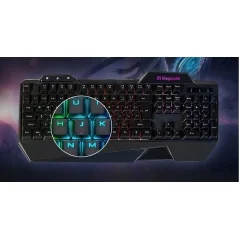 Kit tastatura ergonomica gaming si mouse 3200dpi, 7 culori RGB, Gonga®