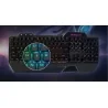 Kit tastatura ergonomica gaming si mouse 3200dpi, 7 culori RGB, Gonga®