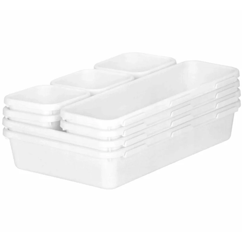 Organizator sertar compus din 8 piese diferite marimi pentru depozitarea articolelor, Gonga®