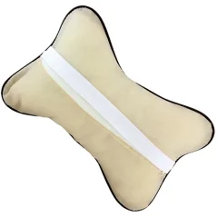 Set 2 perne de relaxare pentru tetiera, piele ecologica, 25x16 cm, Gonga®