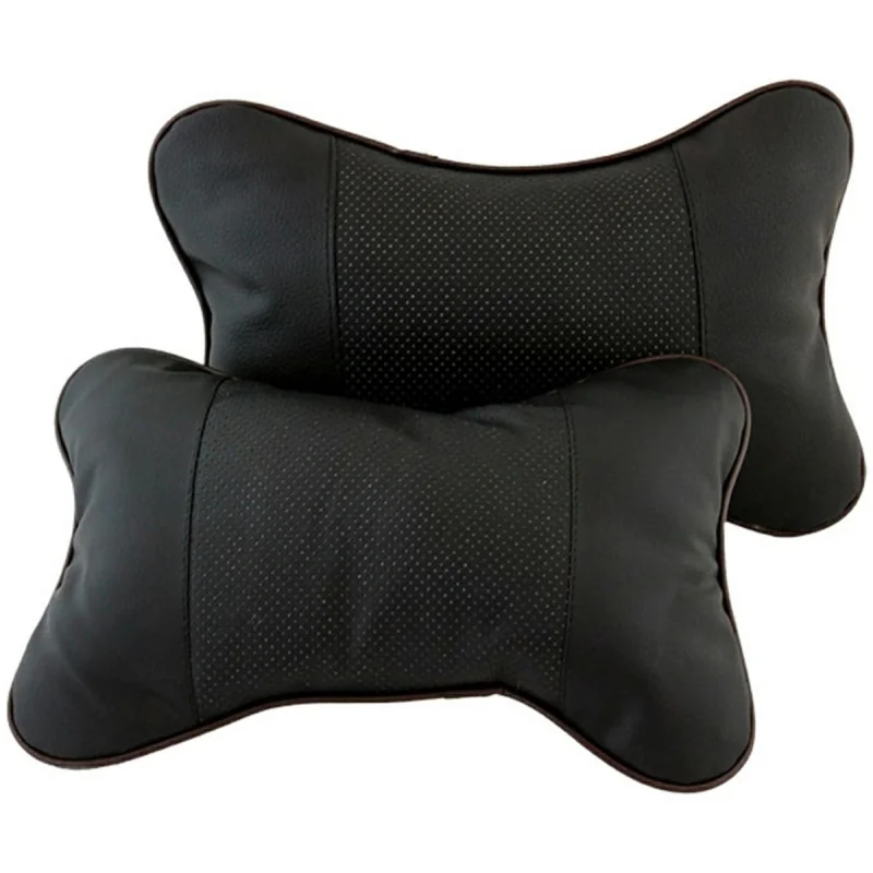 Set 2 perne de relaxare pentru tetiera, piele ecologica, 25x16 cm, Gonga®